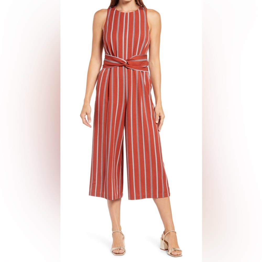 1901 Pinstripe Jumpsuit/Romper Like New